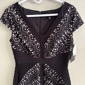 NWT Sangria Black/putty social dress size 6